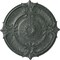 Ekena Millwork Attica Acanthus Leaf Medallion (Canopies up to 4 5/8"), 53 1/2"OD x 3 1/2"P, Athenian Green Crackle CM53ATAGC - alternate 1